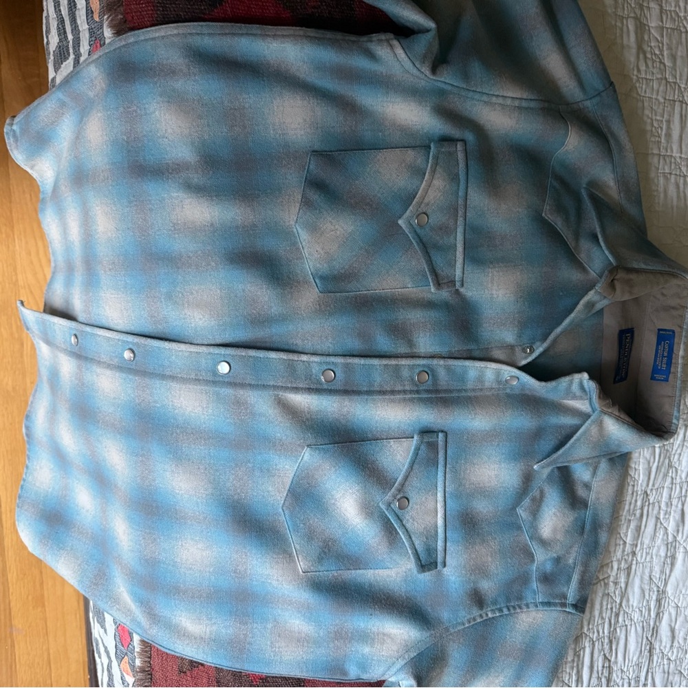Pendleton Canyon Shirt in Soft Brown and Blue